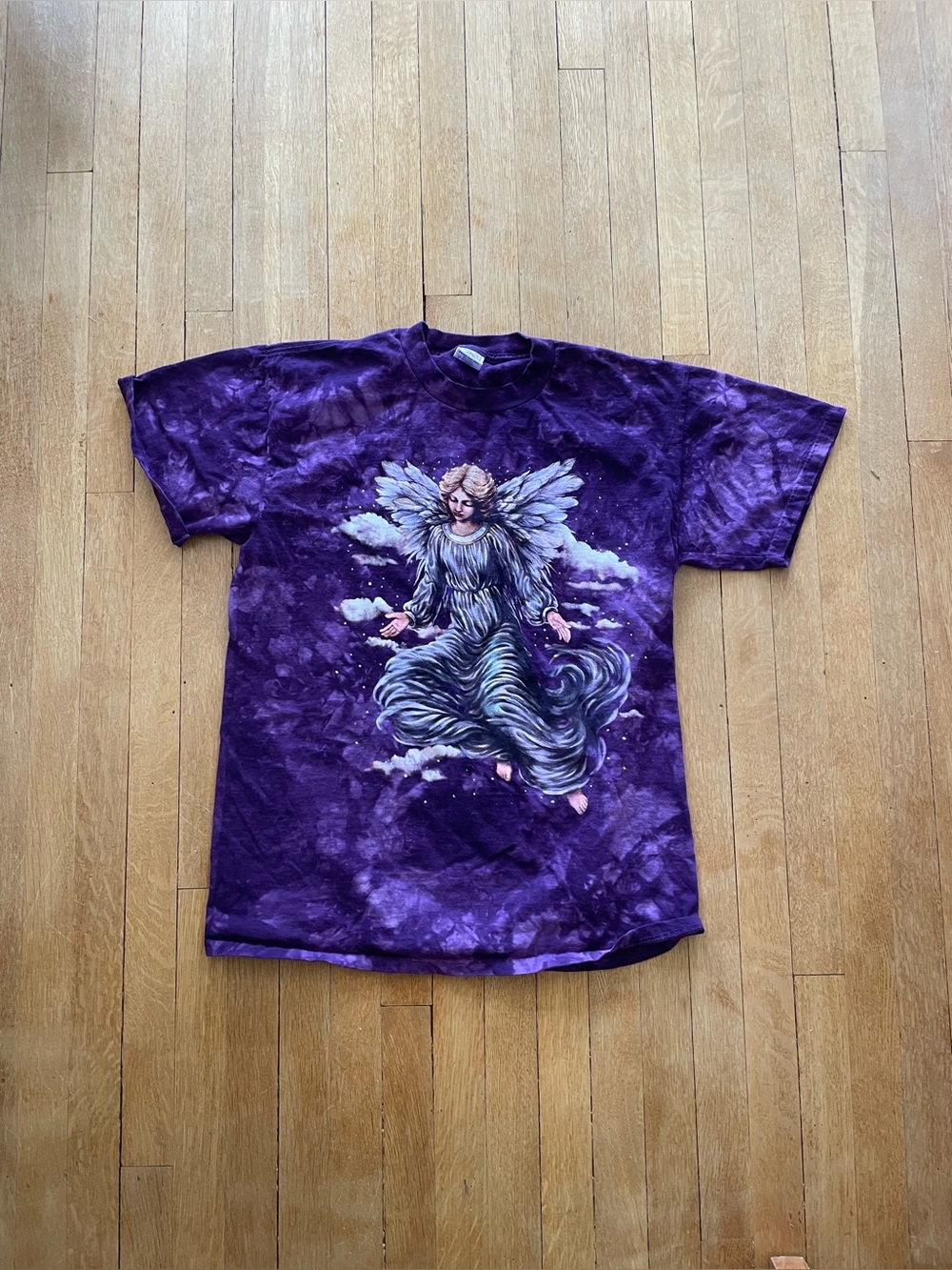 Purple Tie Dye Angel Shirt
